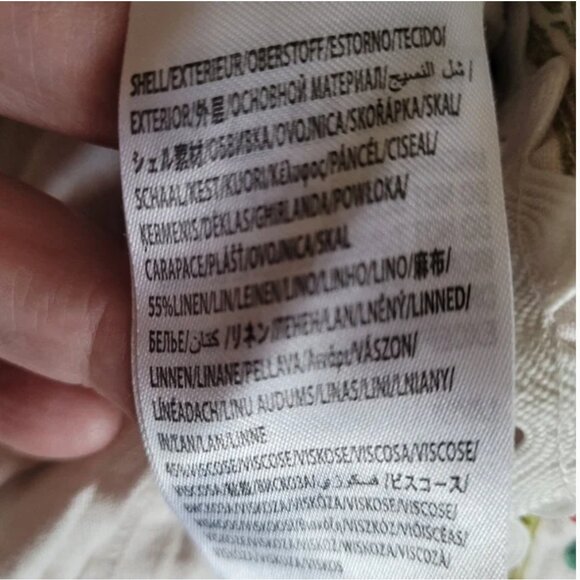 Farm Rio Insects Linen Blend Side Pockets Romper size XL - Picture 7 of 8